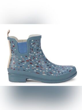 NWT LUCKY BRAND Reigney Terazzo-Pattern Rain Boots